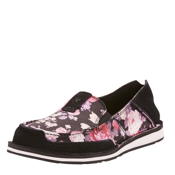 Ariat Shoes - Ariat Black Pink Floral Cruiser Shoes 7.5